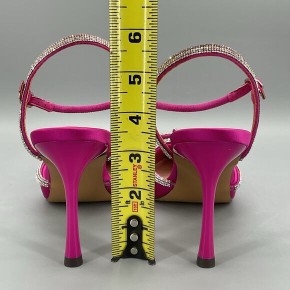 NEW Madden Girl Women’s Dreamy Satin Stiletto Heels Pink Size 7 - Picture 4 of 11